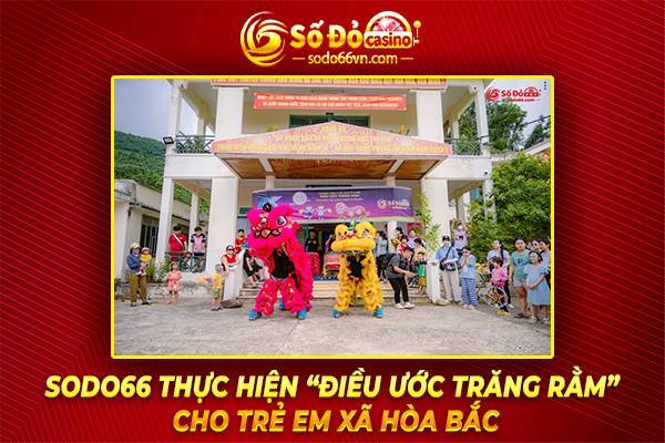 SODO66 mang Tết Trung thu đến cho trẻ em xã Hòa Bắc